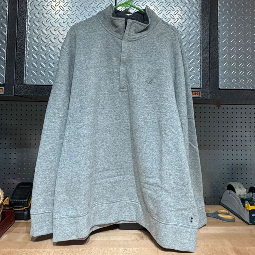 Men’s XXL Nautica gray quarter zip pullover
